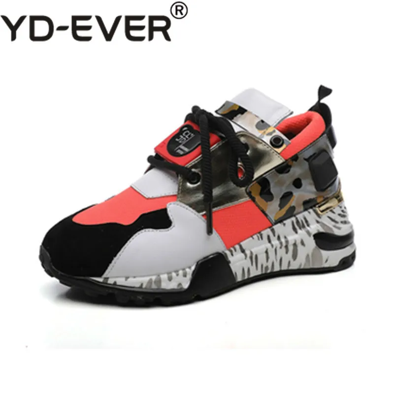 Лидер продаж разноцветные кроссовки с леопардовой сеткой обувь из натуральной
