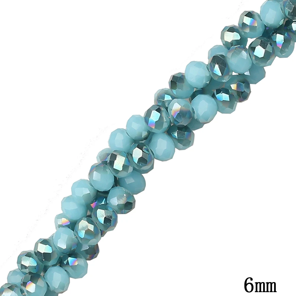 Горячее предложение 6 мм Разноцветные Австрийские хрустальные бусины прибл. 100