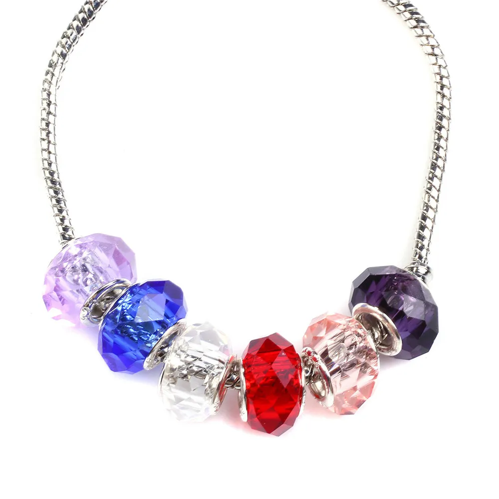 Микс лампворк стеклянные бусины Подходит для европейского амулетного браслета 14