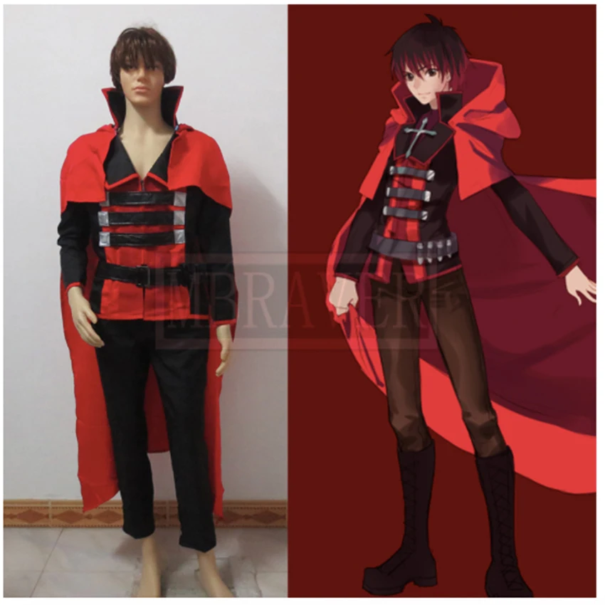 RWBY Красный прицепы Руби карнавальный костюм косплей Рубин изготовление под