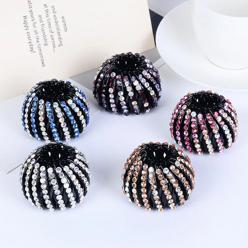 Новая мода жемчужные стразы бутон волос коготь создатель Жгут Hairgrip Hairpins аксессуары клип для женщин девочек Bezel on.