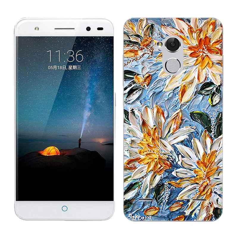 32 Мягкий силиконовый чехол для телефона zte Blade V7 Lite, прозрачный чехол с изображением Луны и земли, 5,0 дюйма, задняя крышка для zte Blade V 7 Lite, чехол - Цвет: 32