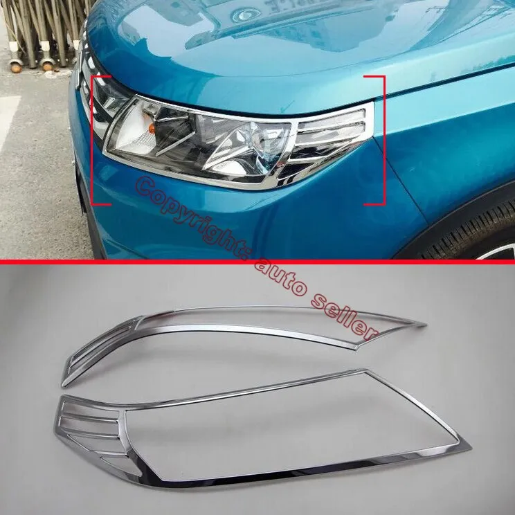 Хромированная накладка на фару из АБС пластика для Suzuki VITARA 2015 2016|for suzuki|trim coverabs chrome