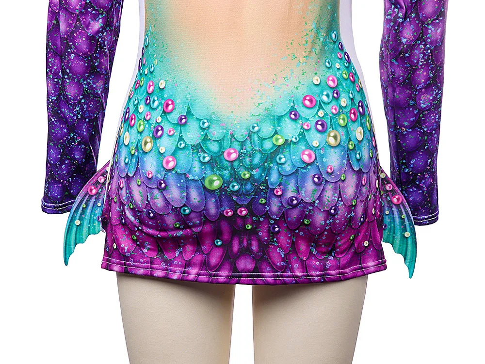 Футболка с принтом из ракушек и хвостом русалки забавная одежда в стиле хип хоп