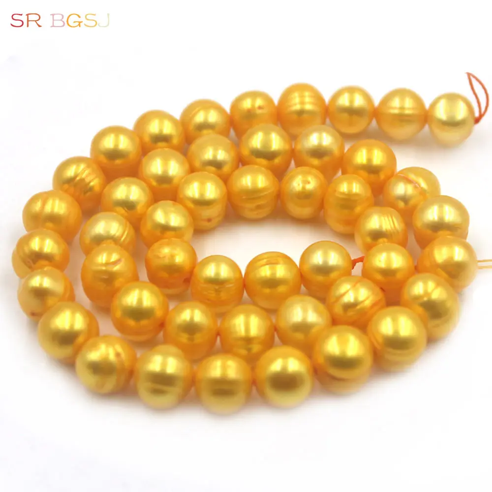 Бесплатная доставка 8-9 мм выбрать по цвету почти круглые бусины из натурального