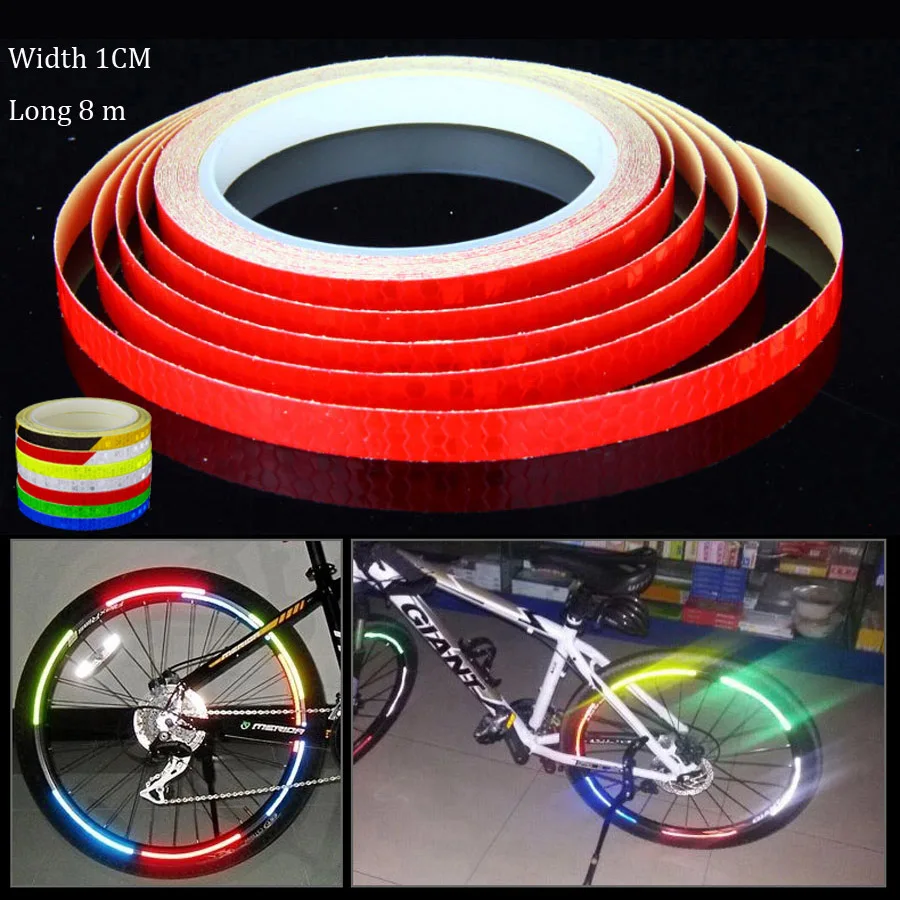 Новая светоотражающая лента флуоресцентная MTB велосипед Велоспорт