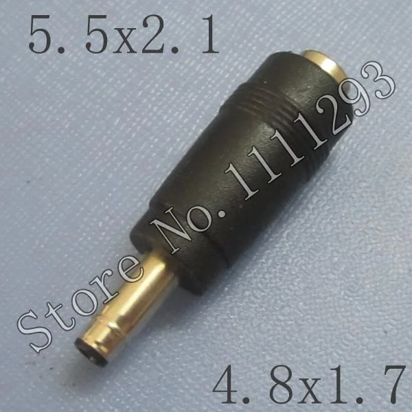 Новинка! 10 шт./лот адаптер с зарядной головкой 5 х2 1 поворот 4 8x1 7 Интерфейс DC Barrel Plug