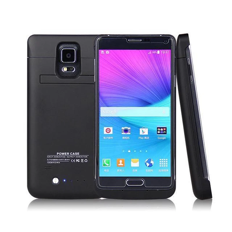 Note4 4800 мАч внешний Батарея Зарядное устройство чехол для samsung Galaxy Note 4 N9100 телефон