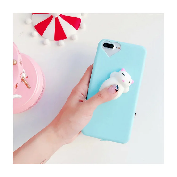 Lemonlan милый 3D котик уплотнение для iPhone 7 7Plus Мягкий Медведь телефон чехол для iPhone 6 6S Plus 5 5S SE Capa Fundas мультфильм мягкое покрытие