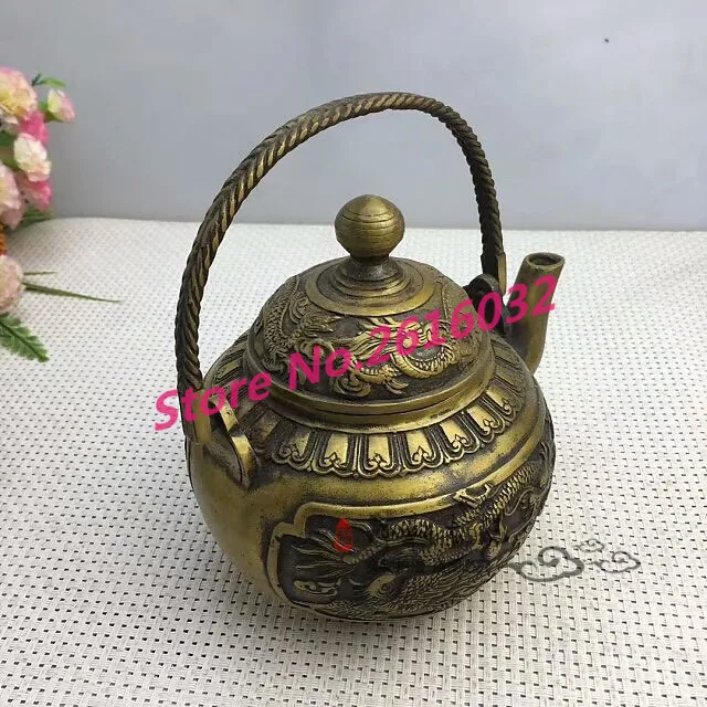 

Pure copper old copper pot wine pot home adornment