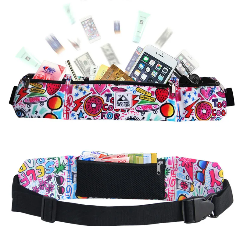 Поясная сумка для мужчин и женщин водонепроницаемая поясная регулируемая
