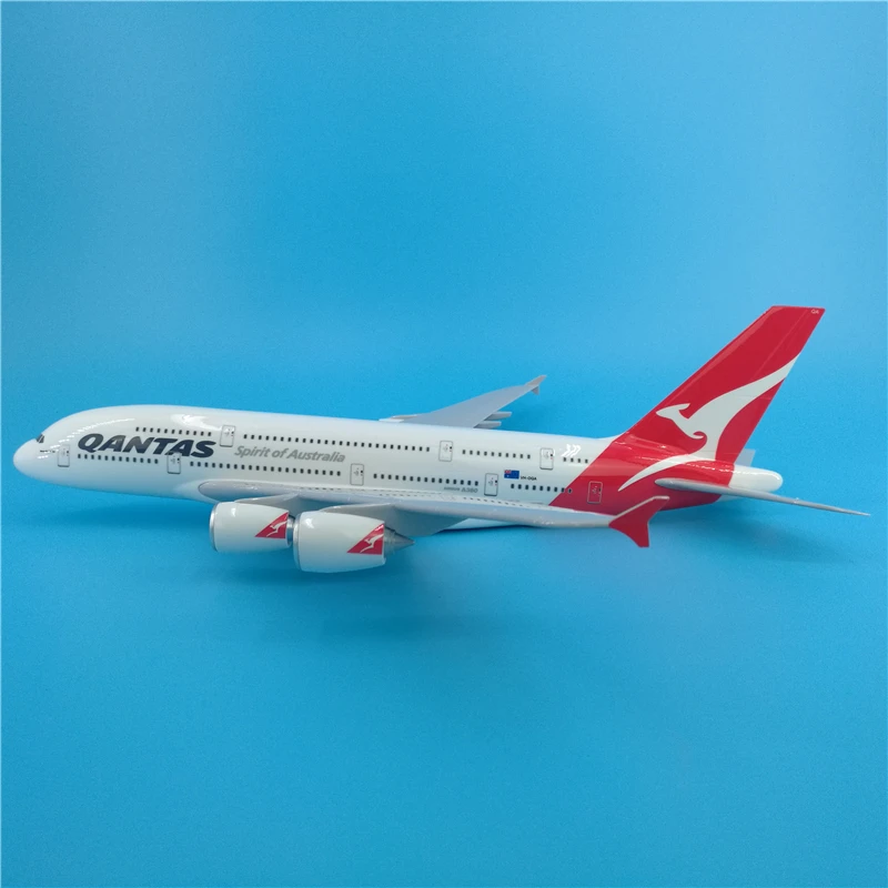 45 см A380 авиакомпании Австралии модель самолета QANTAS Air Австралия смолы с