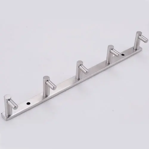 KES A2060D Bathroom Towel Rail/Rack with 5 Hooks Wall Mount Brushed Steel | Обустройство дома