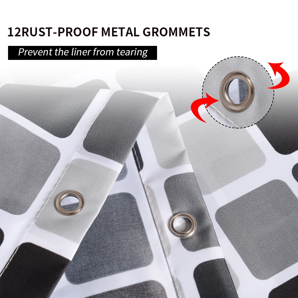 1 шт. занавески для ванной из полиэстера Водонепроницаемая занавеска душа с