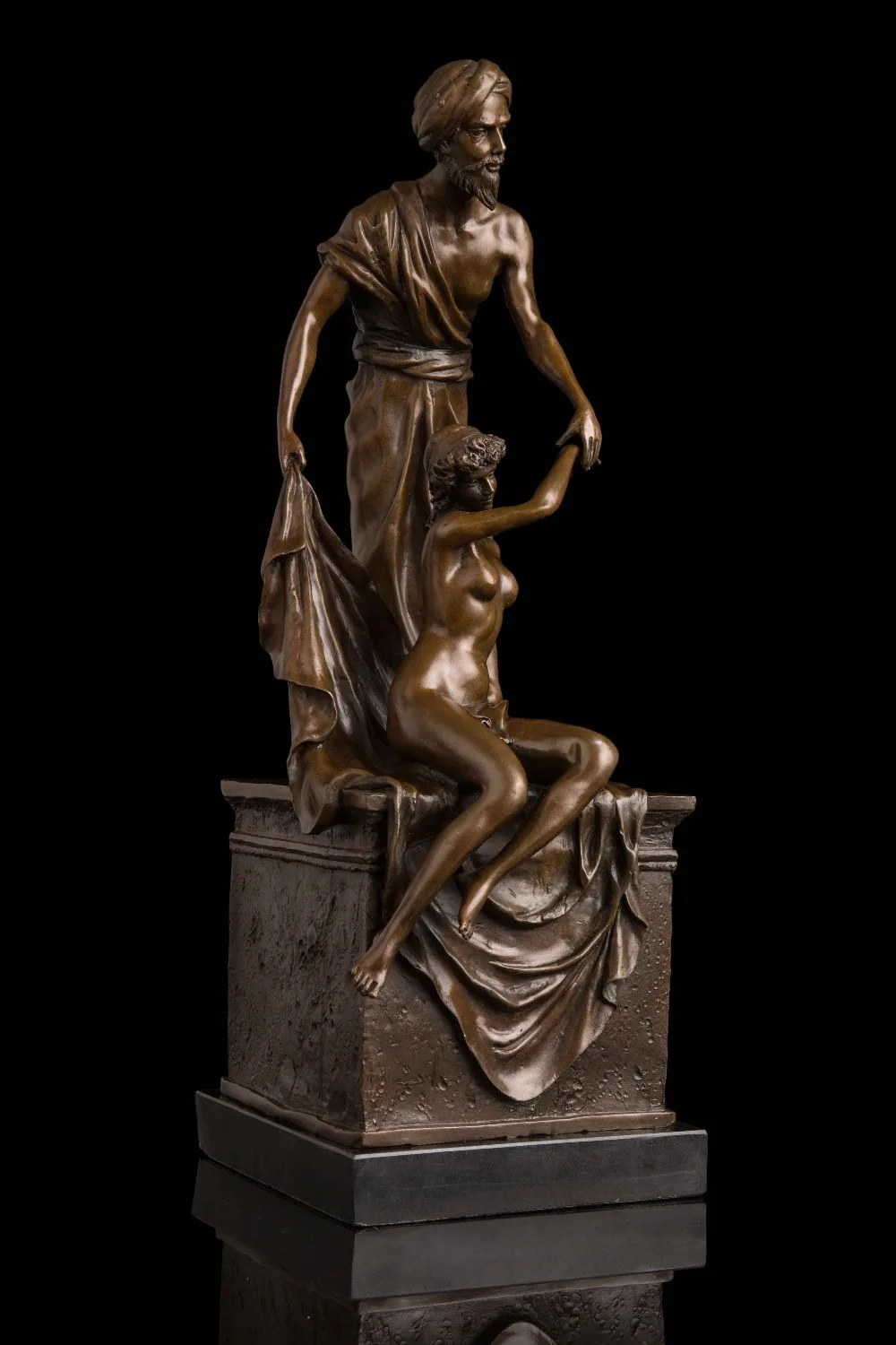 Classical Bronze statues High-grade handicraft man and nude woman Sculpture for Villa hotel decoration Decor | Дом и сад