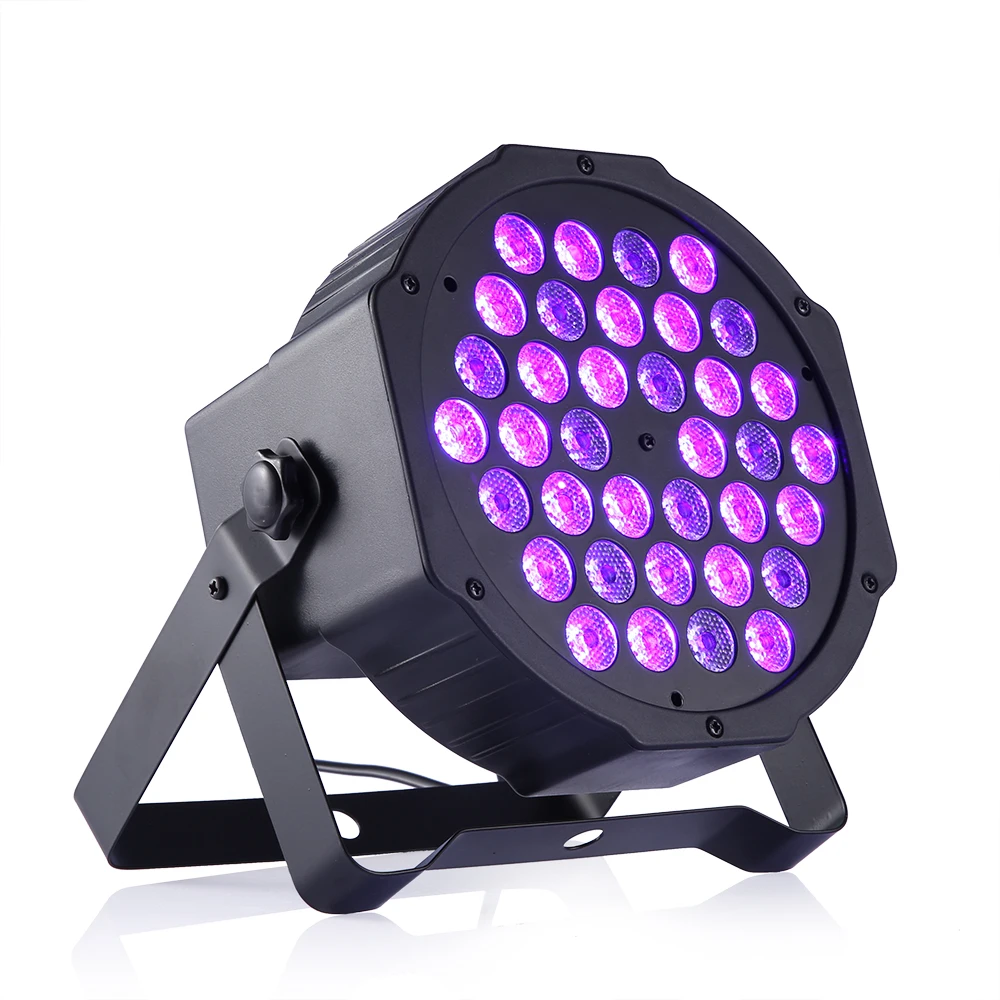Светодиодный 36 W UV PAR Light 90-240 V dj Клубное цветное сценическое освещение управление звуком Рождественское украшение фоновое освещение дискотечное свадебное p