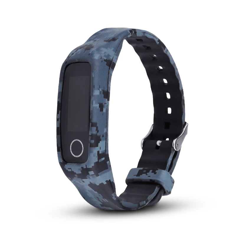 Digital camouflage Для huawei honor band 4 5 ремешок мягкий силиконовый браслет все включено Камуфляжный защитный рукав honor band 4 сменный ремешок - Цвет: Digital camouflage