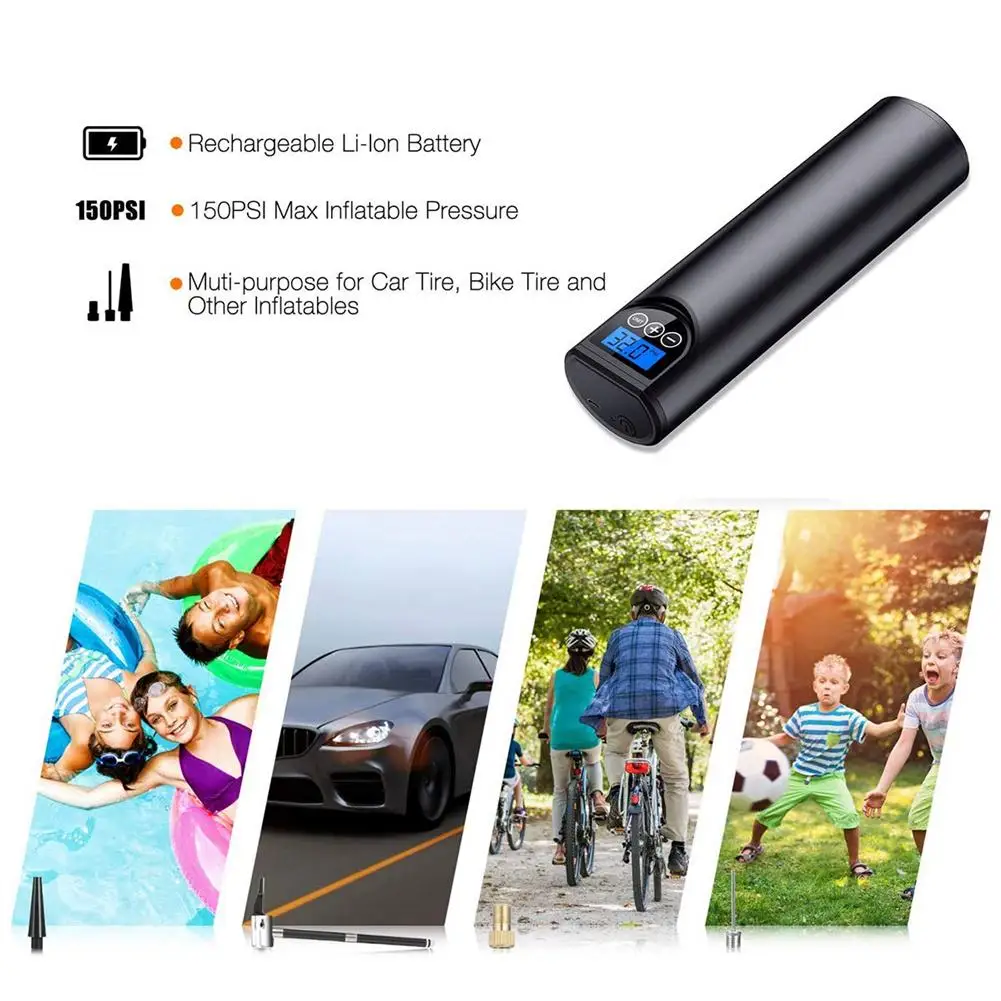 Воздушный компрессор Портативный мини воздушный насос умный беспроводной