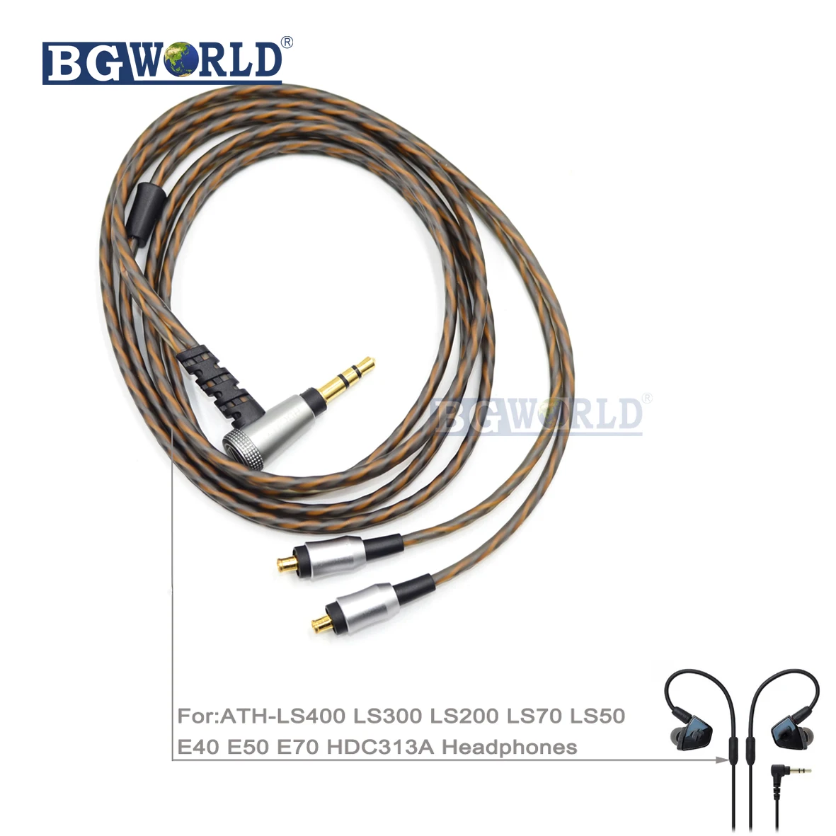 Bgworld Замена шнура кабель 1 2 м Upgradelk линия для ATH-CKR100is CKR100 CKR90 CKS1100 HDC213A наушники части