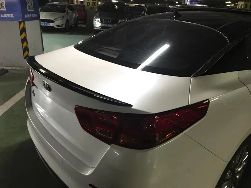 ABS Высокое качество для kia Optima K5 спойлер задний багажник крыша крыло задний спойлер K5 Грунтовка краска или черный белый цвет