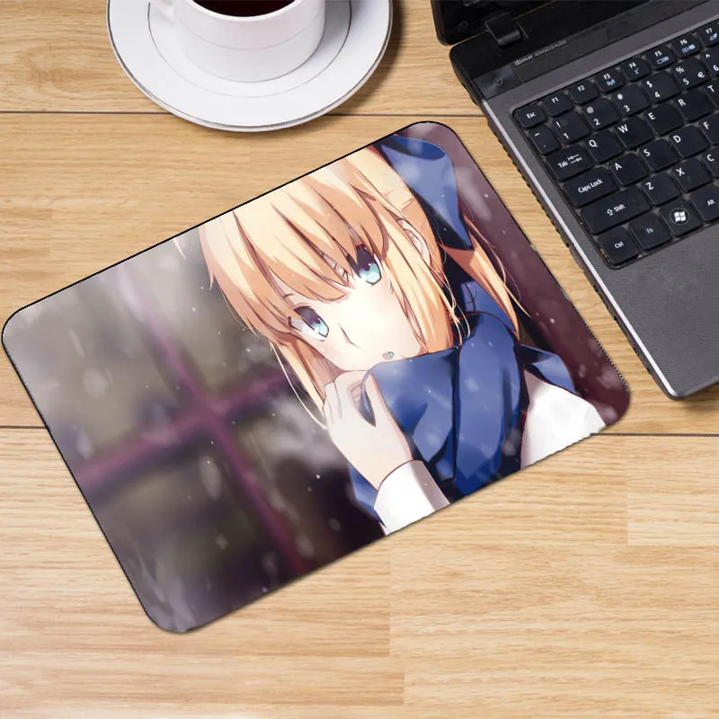 Mairuige Fate Stay Night Saber Artoria Pendragon Аниме Коврик для мыши; маленький размер 3Chioce компьютерный ПК коврик для ноутбука игровой коврик для мыши