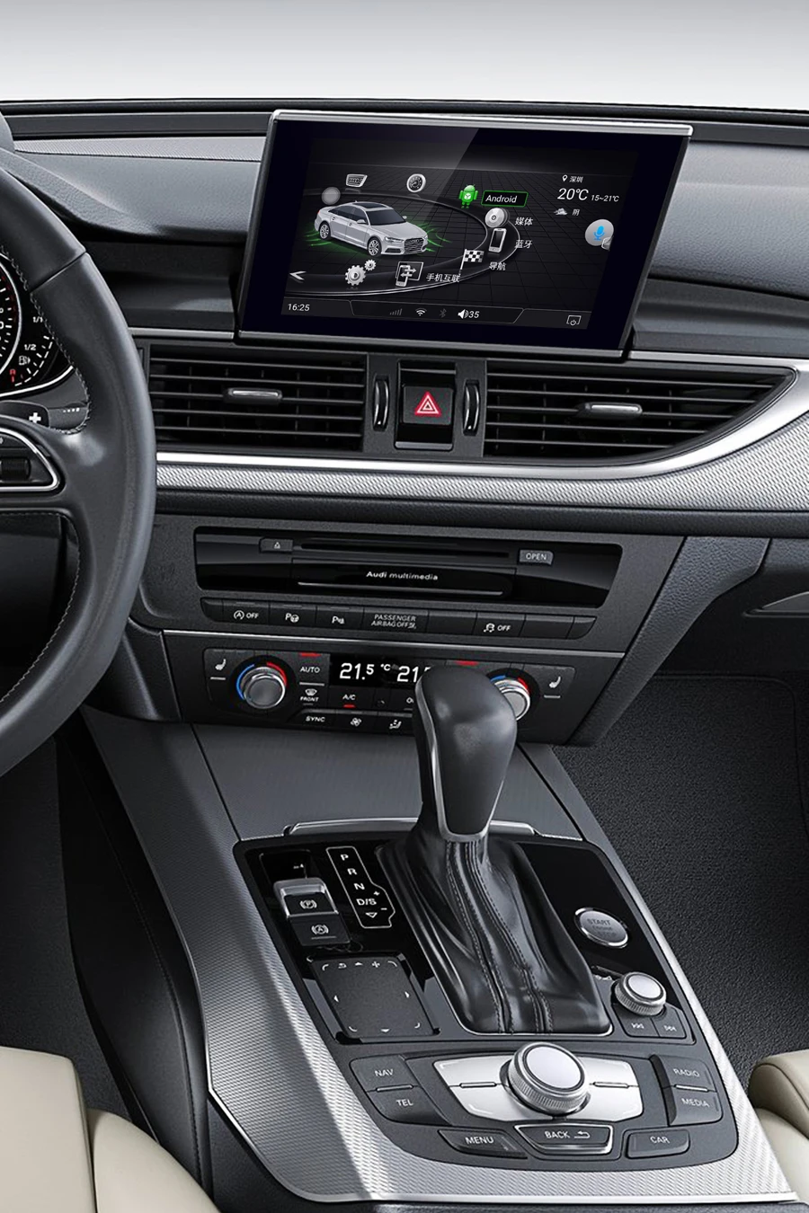 8 дюймов ips сенсорный экран Android мультимедийный плеер для Audi A6L 2012- с gps навигацией
