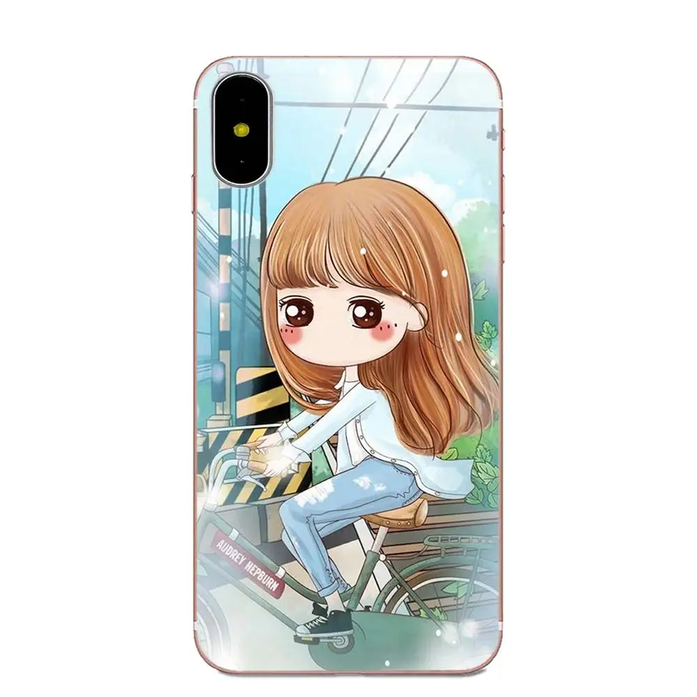 Термополиуретановая защита для экрана лучший друг мультфильм Kawaii Девушка Galaxy J1 J2