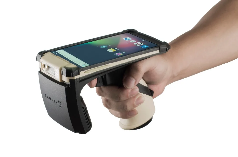 Android UHF Ручной RFID считыватель со сканером штрих кода|handheld rfid reader|rfid readeruhf handheld reader |