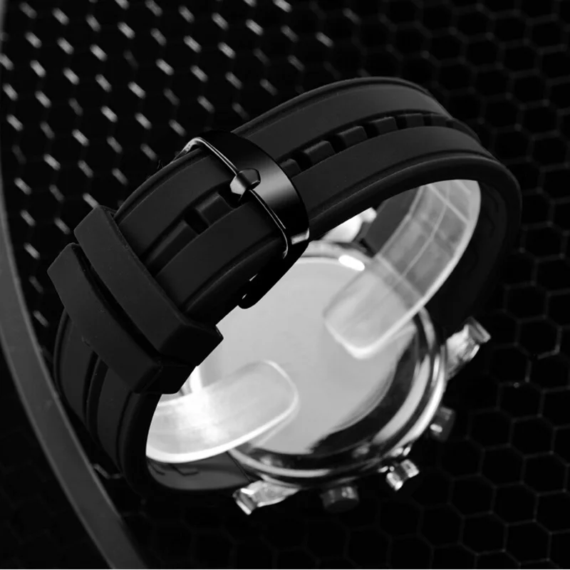 Горячая SINOBI часы Для мужчин Топ бренд класса люкс Led цифровой аналоговый