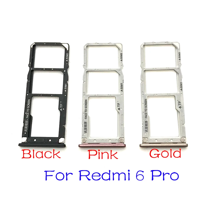 Новые гнездовые адаптеры для гнезда Sim карты Xiaomi Redmi A2 Lite 6 Pro S2 5 Plus запасные части