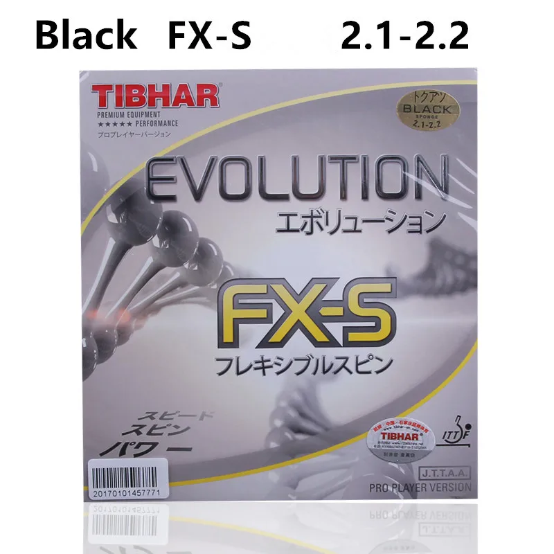 FX-S 2.1 Black TIBHAR EVOLUTION EL-S/MX-S/FX-S Германия настольный теннис резиновая Pips-in пинг понг губка TENERGY стиль - Цвет: FX-S 2.1 Black