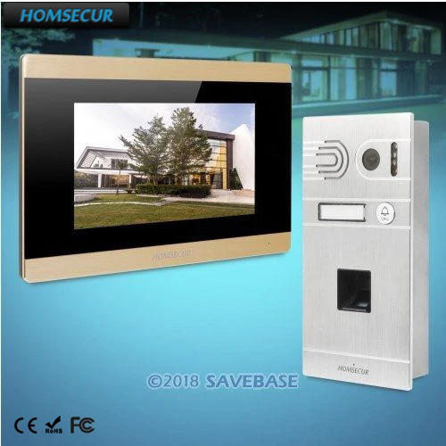 HOMSECUR 7 &quotПроводной Видеодомофон Система Телефонного Звонка Голосовое Сообщение