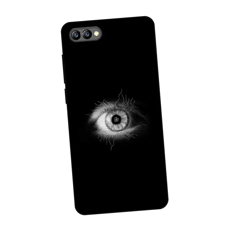 N263 красивые глаза Черный силиконовый чехол для huawei Honor 8C 8X9 10 20i V10 V20 Note10 Max Lite Magic2 |