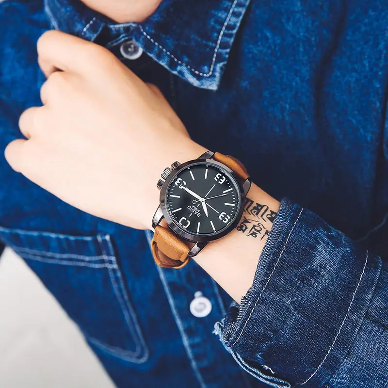 Часы наручные BASID мужские/женские кварцевые модные водонепроницаемые