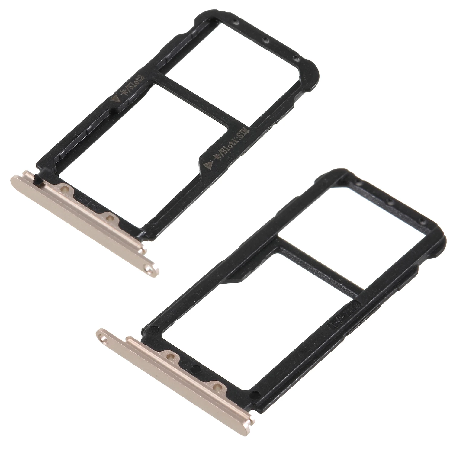 Dulcii OEM Dual SIM MicroSD Card Tray Slot Repair Part for Huawei nova 2 - Gold | Мобильные телефоны и аксессуары