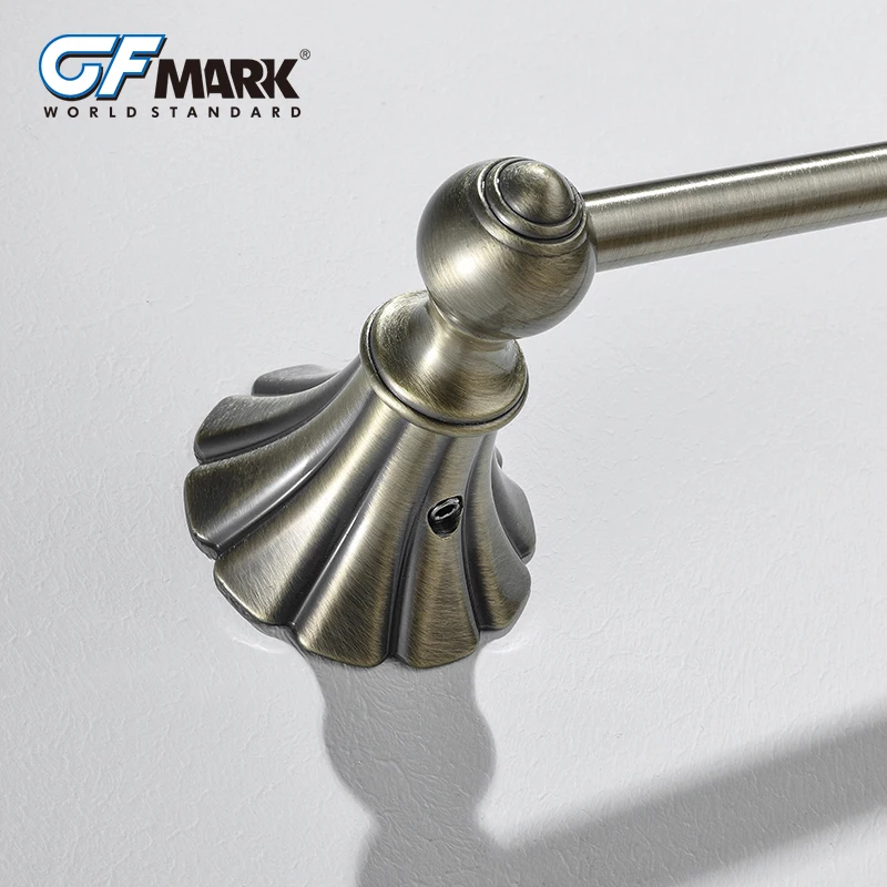 Античная вешалка для полотенец GFmark медная основа матовая ванной комнаты Toallero