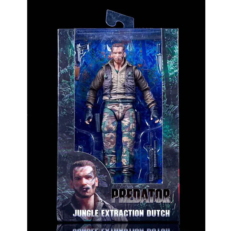 7 стилей NECA Aliens против Predator Серия Jungle Hunter без маски Demon Patrol Dutch великий игрушечный действующий персонаж DZ2442.