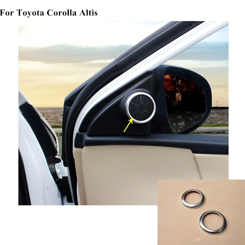 Для Toyota Corolla Altis 2014 2015 2016 автомобильная хромированная палка колонка аудиосвязь