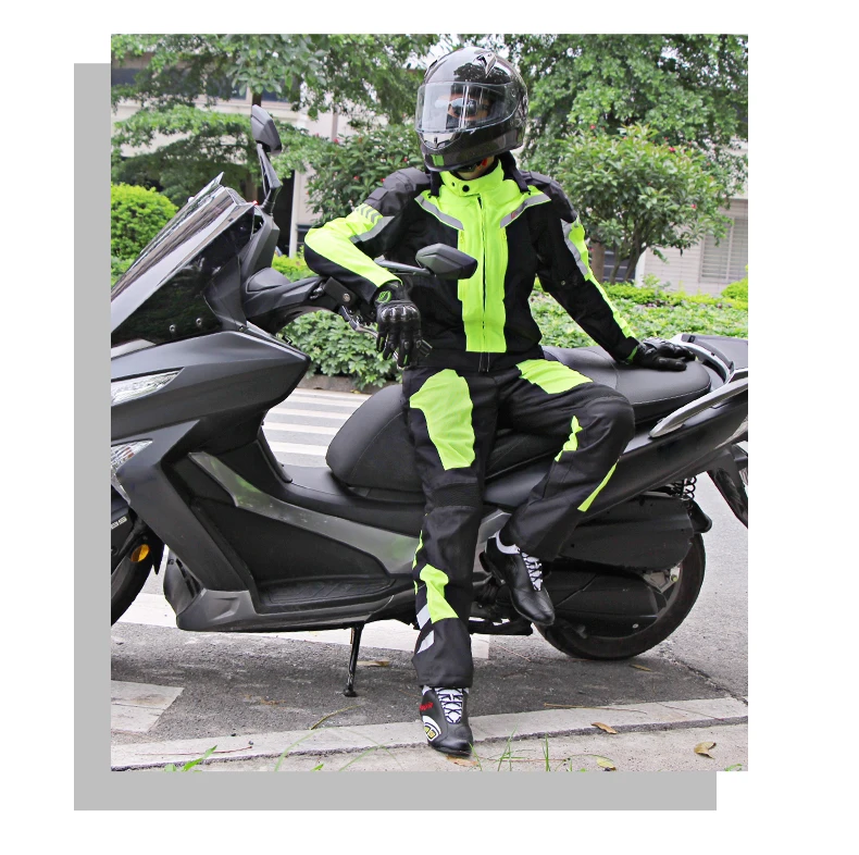 Herobiker летняя мотоциклетная куртка+ мотоциклетные штаны мотоциклетный гоночный костюм Защитное снаряжение Armo Hip протектор мото одежда