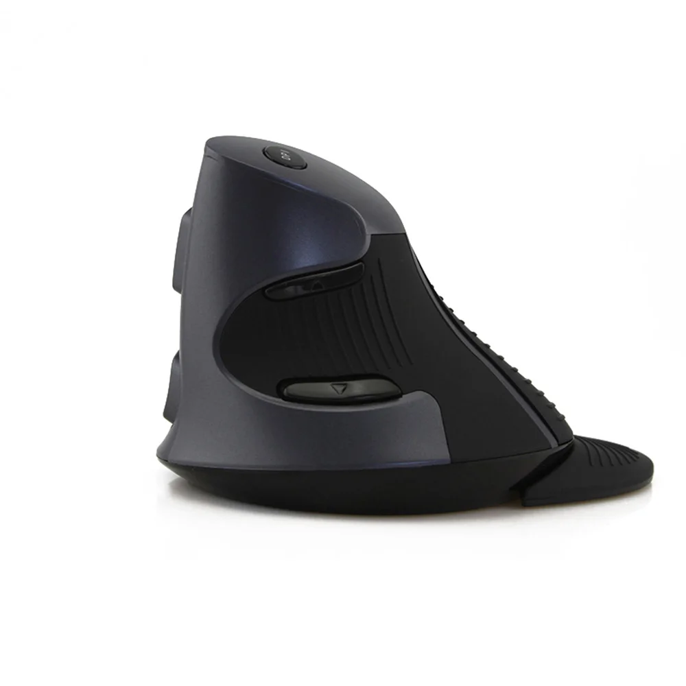Gray Wireless Mouse Delux M618 беспроводная мышь 2,4g эргономичная Вертикальная мышь 1600 dpi Беспроводная игровая мышь компьютерная USB оптическая мышь для ПК ноутбука - Цвет: Gray Wireless Mouse