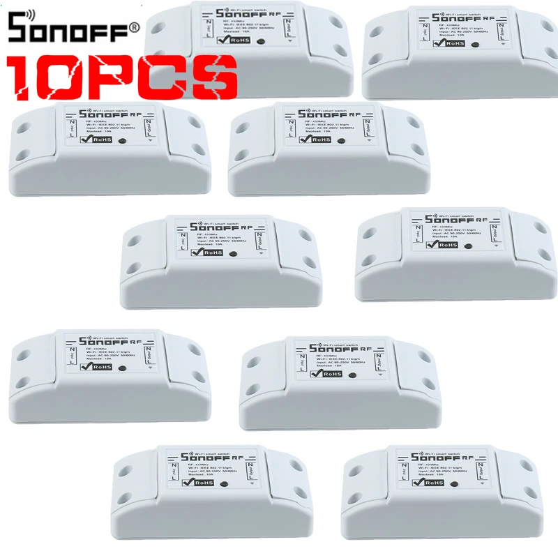 Sonoff RF WiFi беспроводной переключатель 433 мгц приемник Пульт дистанционного