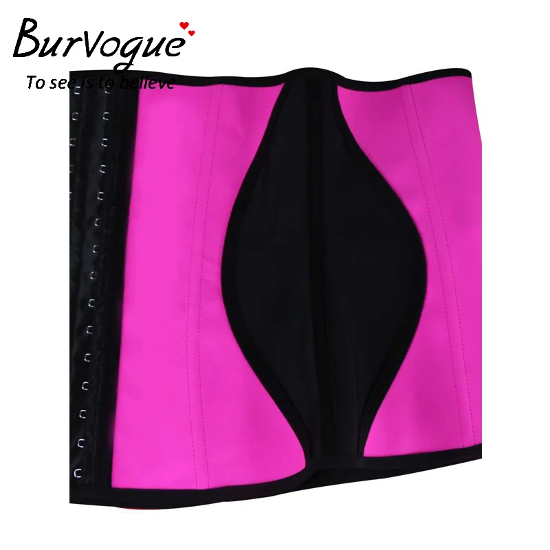 Латексный корсет для похудения Burvogue корсеты контроля талии Женский под грудь со