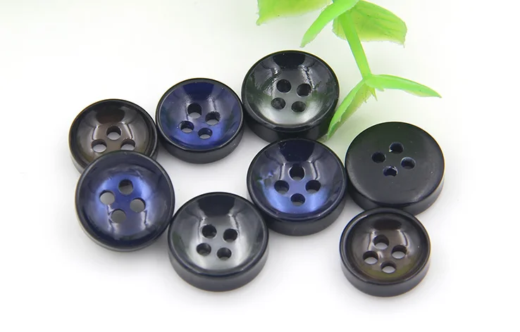 10pcs/lot Resin button sapphire brown four-eye bowl-shaped resin pearl men and women fashion shirt cardigan | Дом и сад