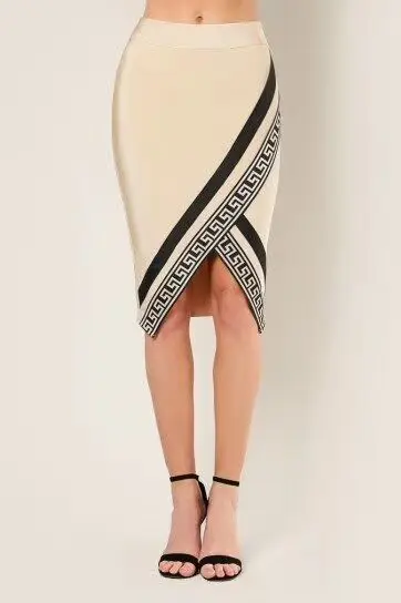 2019 New high quality Print pencil skirts fashion Women Bodycon Celebrity party bandage Skirt wholesale |