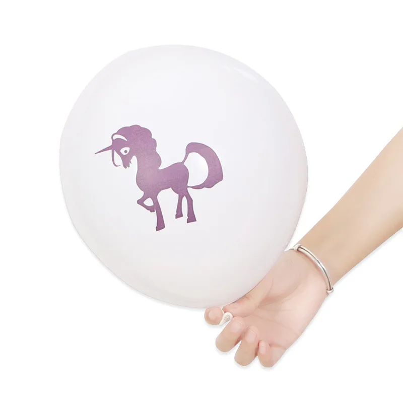 10pcs HOT Sell Unicorn latex balloon pony stamp wedding baby birthday decoration shower party supplies | Дом и сад