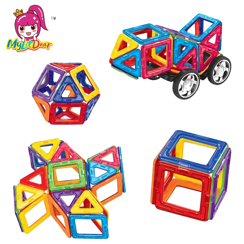 MylitDear новинка 26 шт. магнитные дизайнерские строительные блоки модели игрушки
