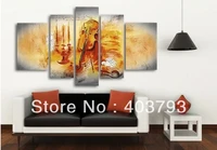 modern wall art oil painting on canvas 5p landscape paintings decoration paintings free shipping