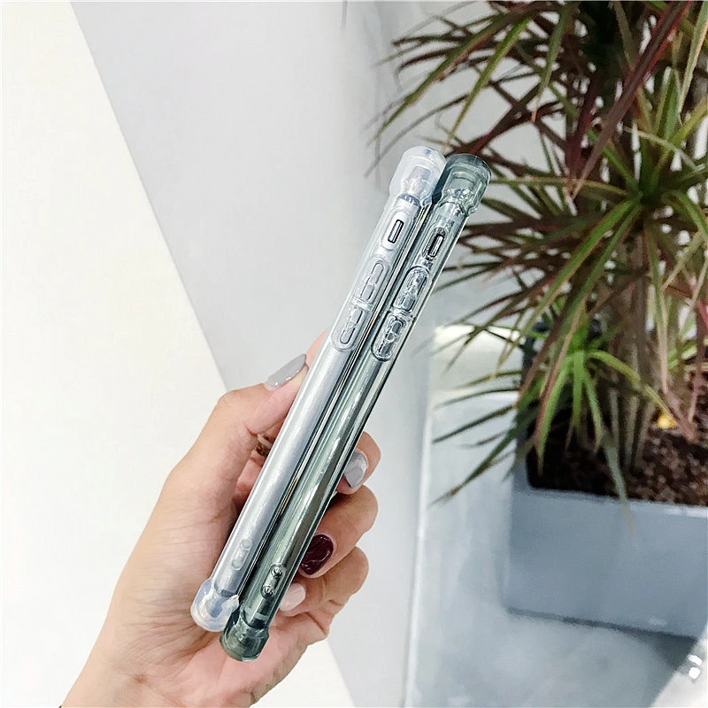 Супер Противоударный прозрачный мягкий чехол для iphone 6 Чехол iPhone S 7 8 Plus X