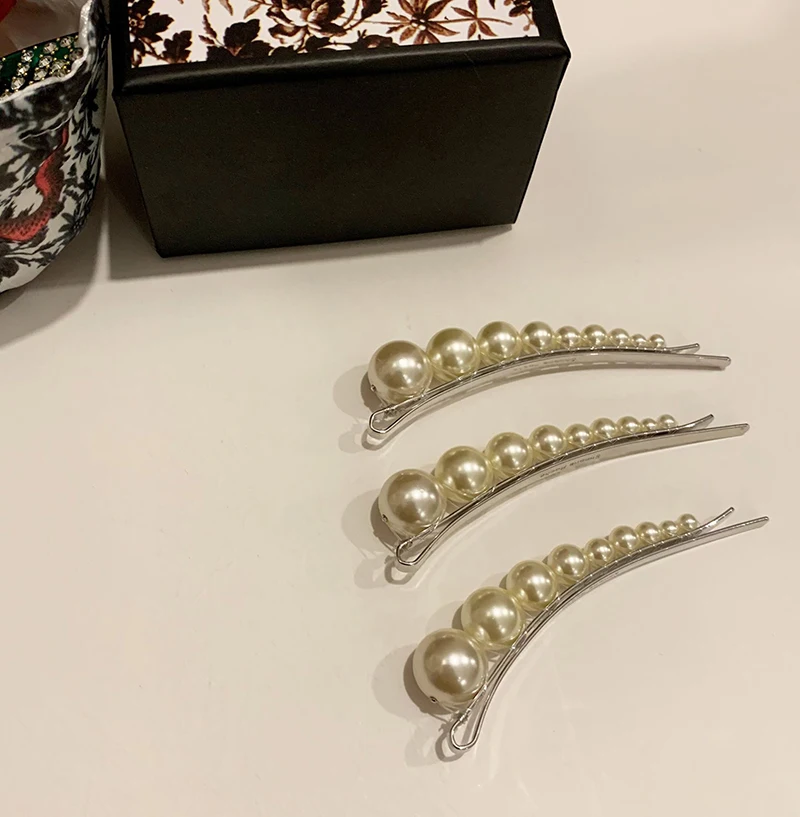Новые модные трендовые Ретро заколки для волос с жемчугом женские свадебные
