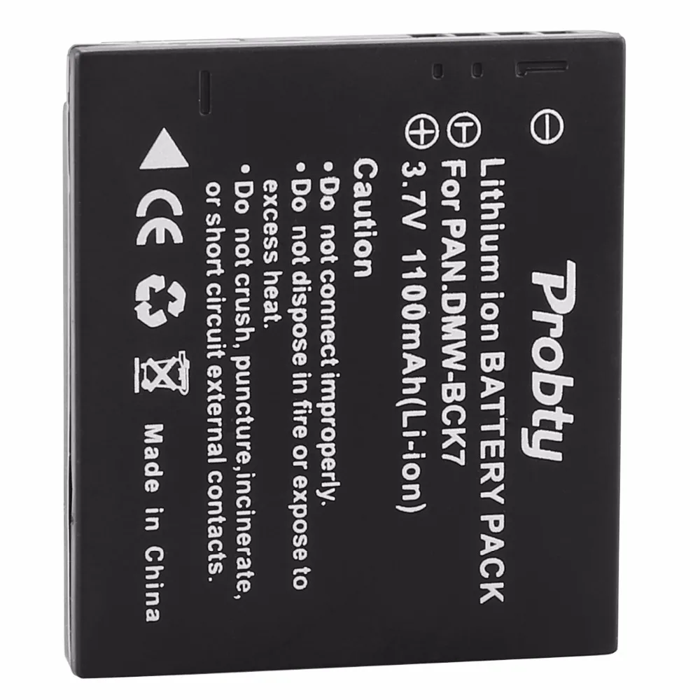 Probty DMW BCK7 ДМВ Батарея для цифрового фотоаппарата Panasonic DMC S1A S1K S1N S1P S1S S3 S3A S3K TS30